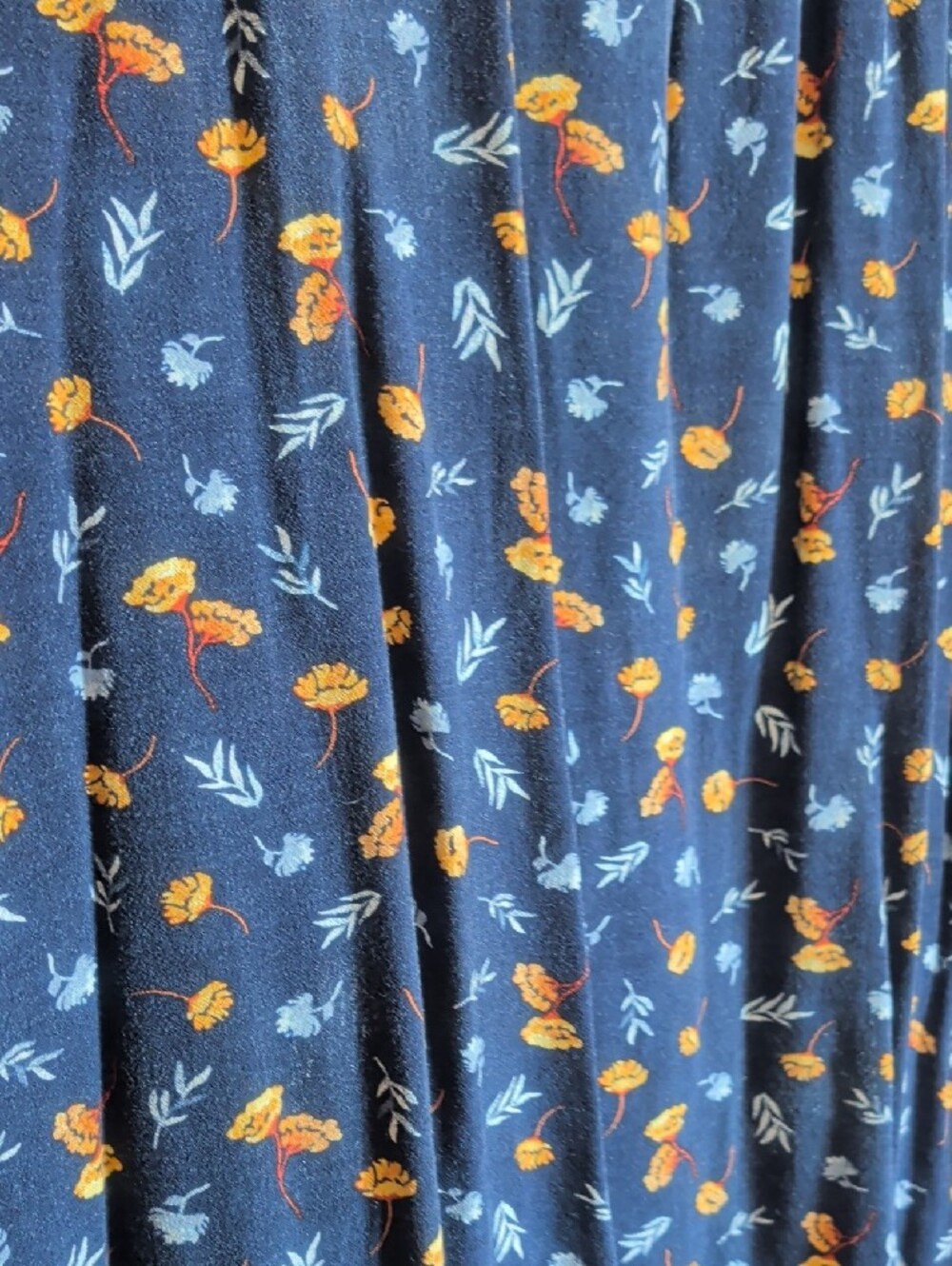 Universal Thread Black Floral Slip Maxi Dress with Orange & Cream Accents - Picture 4 of 6